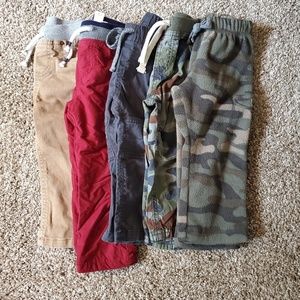 5 pairs of baby boy pants
